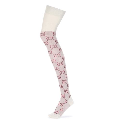 gucci socks ankle|Gucci thigh high socks.